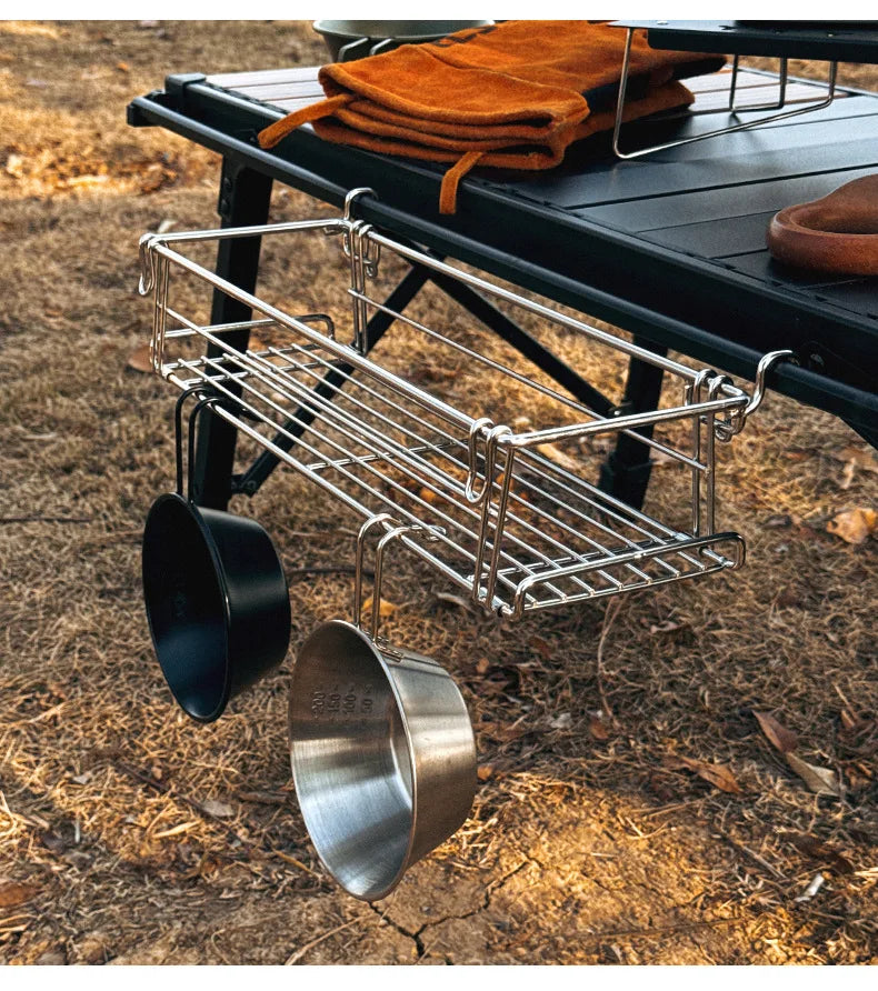 Outdoor Folding Table Extension Rack